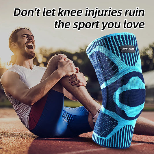 1 Pack of Professional Sports Knee Pads, Meniscus Silicone Spring Support,