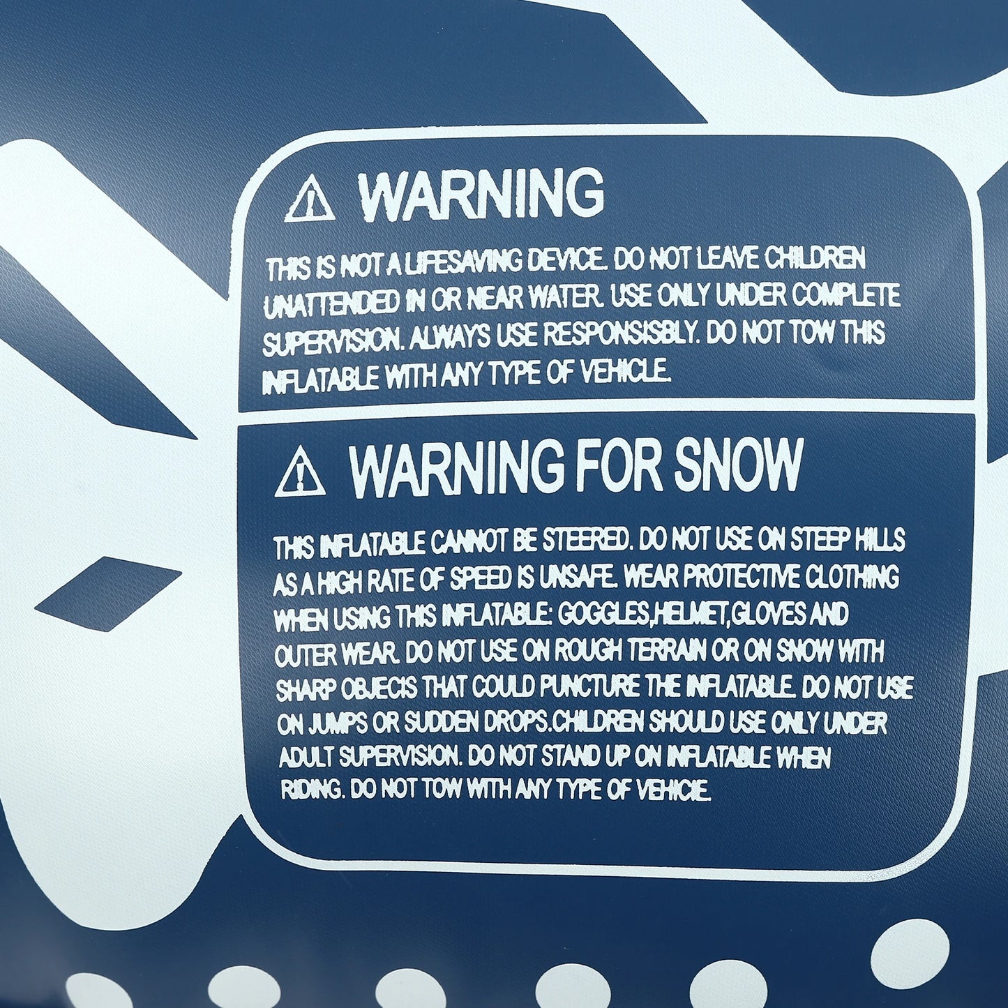 Three 40 inch Inflatable Snow Sleds