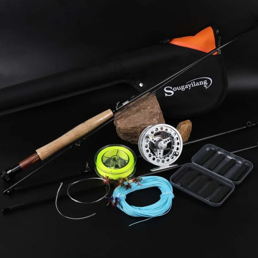Saltwater, Freshwater, Fly Fishing Rod with Reel Combo Kit for Advanced Anglers