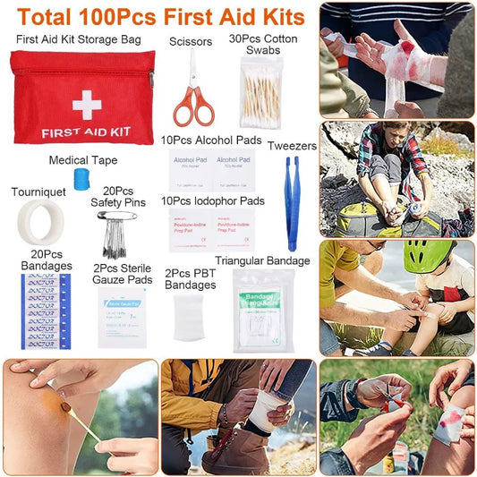 125Pcs Professional Emergency Survival Gear Kit
