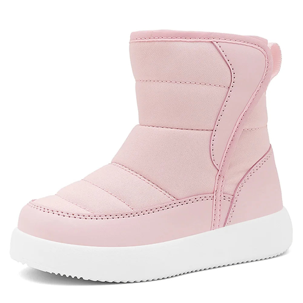 Boys Girls Toddler Snow Boots Waterproof Winter Boots Warm Fur Lined Winter Snow Boots for Outdoor