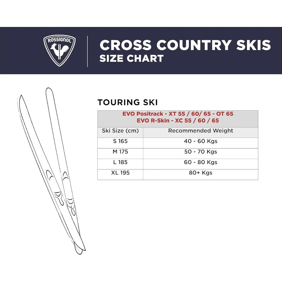EVO OT 65 Pozzi-track IFP Cross Country Skis for Men.