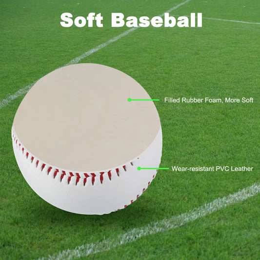 6 Pack Baseballs Soft Standard Size