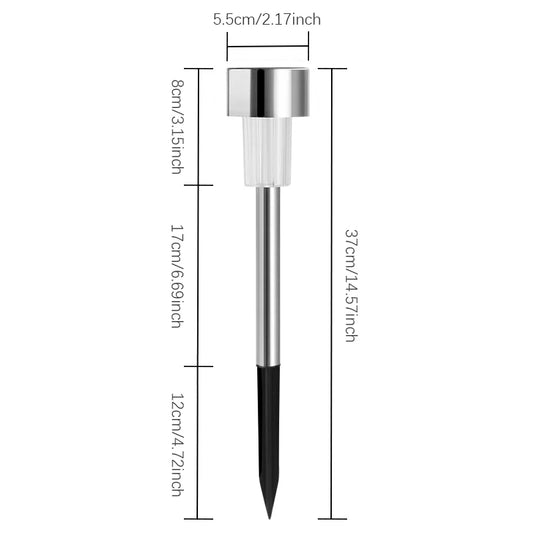 Solar Outdoor Pathway Lights LED, Camping Atmosphere.