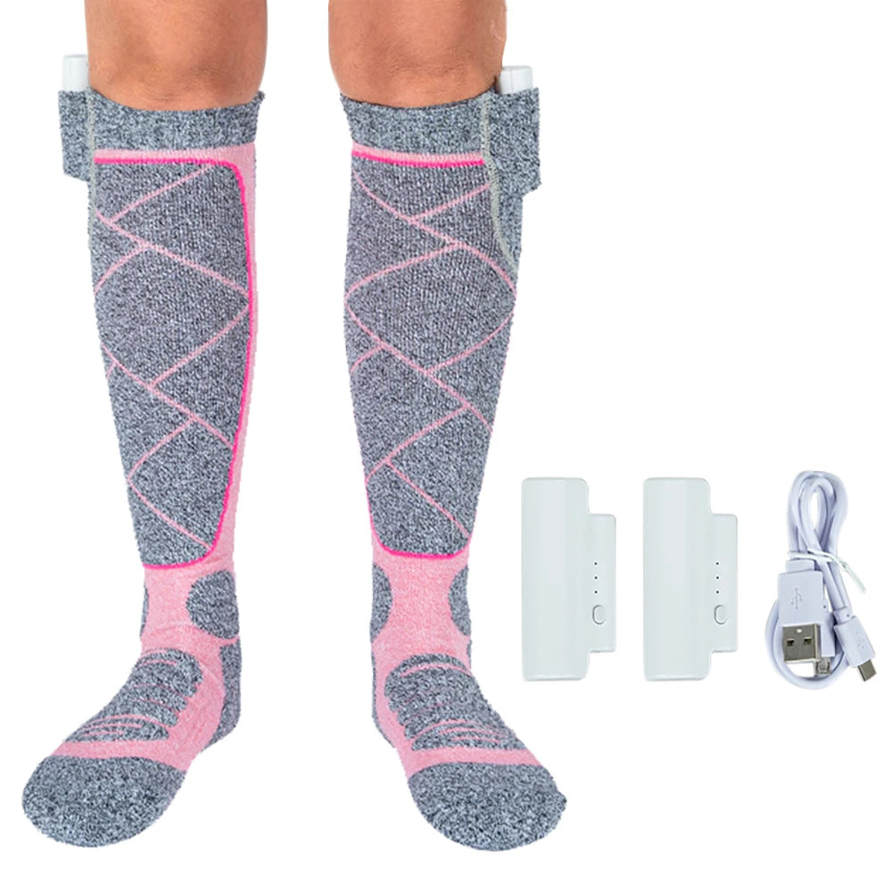 Electric Thermal Socks 3.7v Battery Foot Warm 3 Modes.