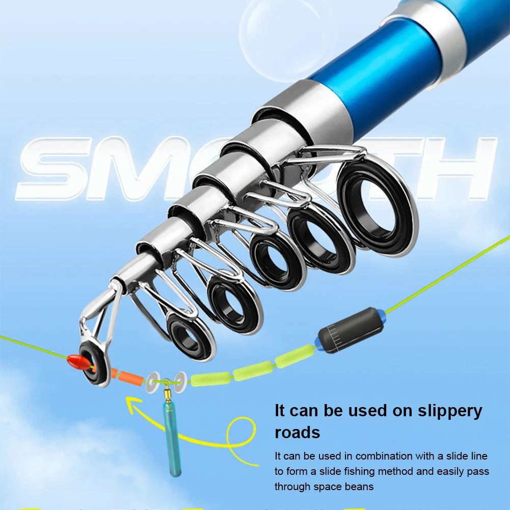 Short Telescopic Fishing Rod.