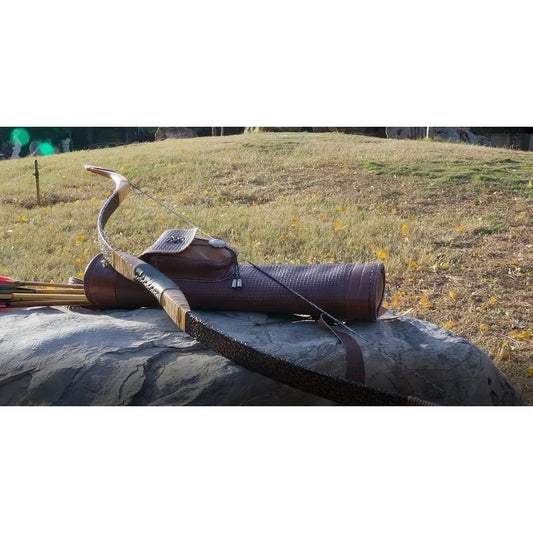 TOPARCHERY Black Hunter Traditional Recurve Bow 53 inch