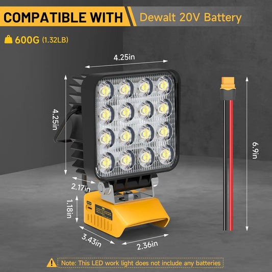 DeWalt 20V Battery 48W 4800LM Portable LED Work Light