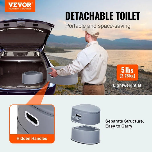 Portable Toilet for Camping 1.3 Gal.
