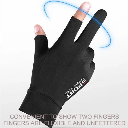 FLYSAND Anti-UV Men Women Fishing Gloves Sunscreen Anti-skid