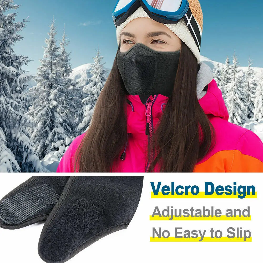 Half Face Mask, Windproof, Thermal, With Velcro wrap around