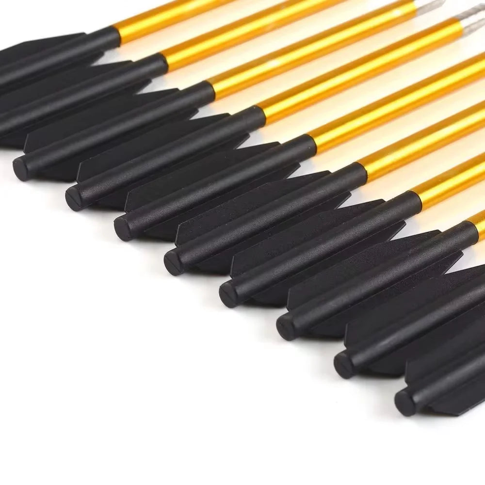 12Pcs Shooting Arrow Crowwbow Outdoor Hunting Aluminum Tips