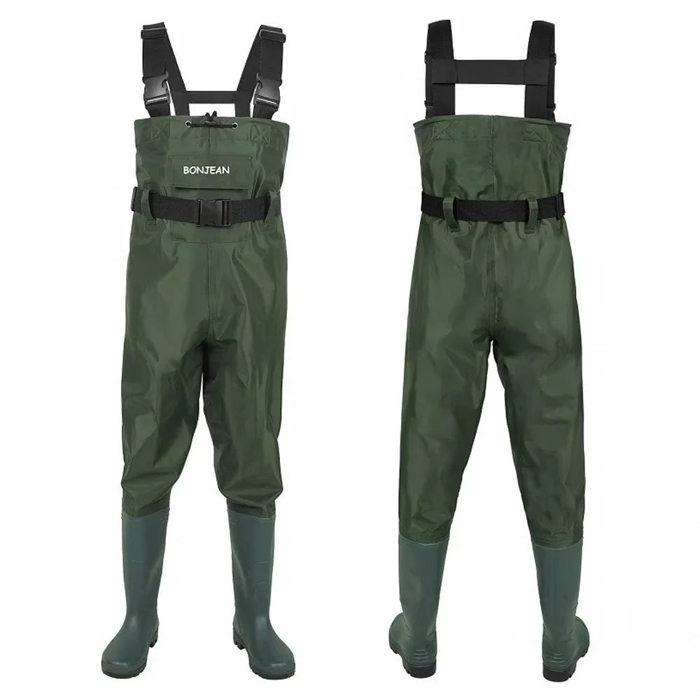 Waterproof Fishing Waders Pants Chest-Length