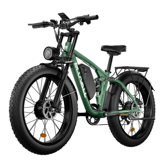 Moobelo V1 Fat Tire Electric Bike for Adults 52V 2000W Dual Motor E-Bike 35MPH Long Range 7 Speed