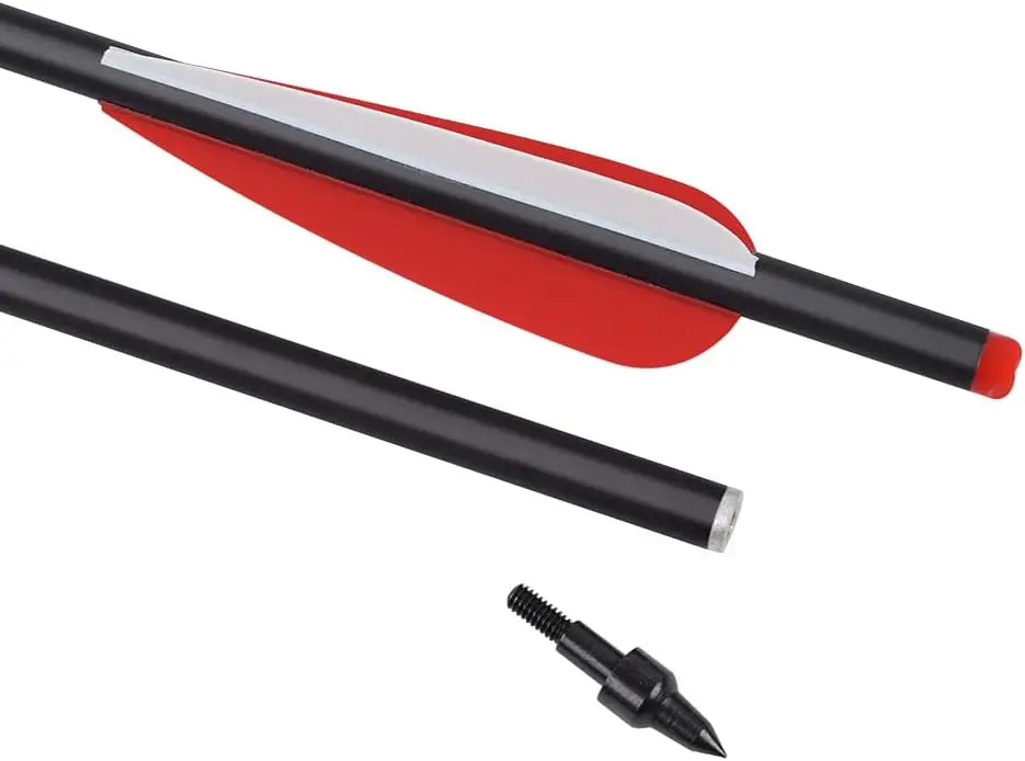 12pcs Crossbow Bolts Carbon Arrows 20-22 Inch, With 3.8" Vanes