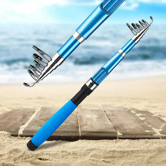 Short Telescopic Fishing Rod.