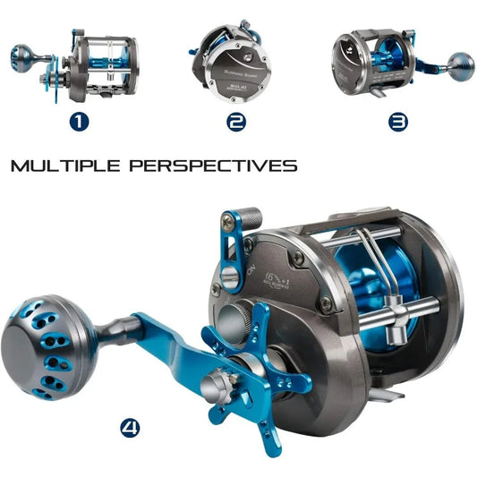 Trolling Reel Saltwater Level Wind Reels Drag Reels Boat Fishing Ocean