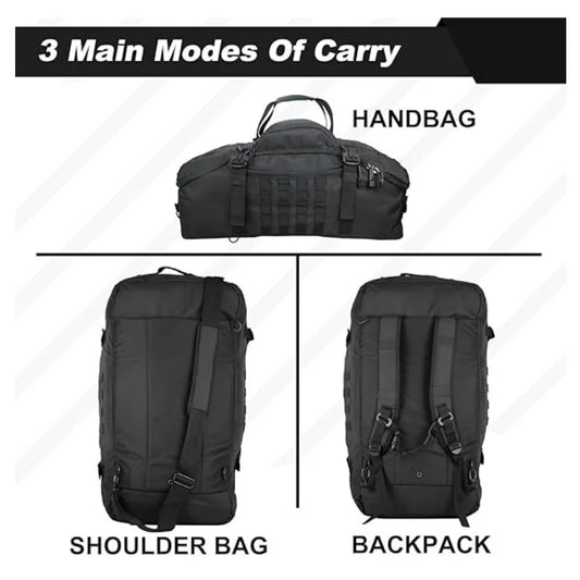 45L Large Capacity Durable 3-in-1 Duffle Backpack
