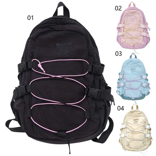 Nylon Backpack Large Capacity Laptop Perfect for Kids