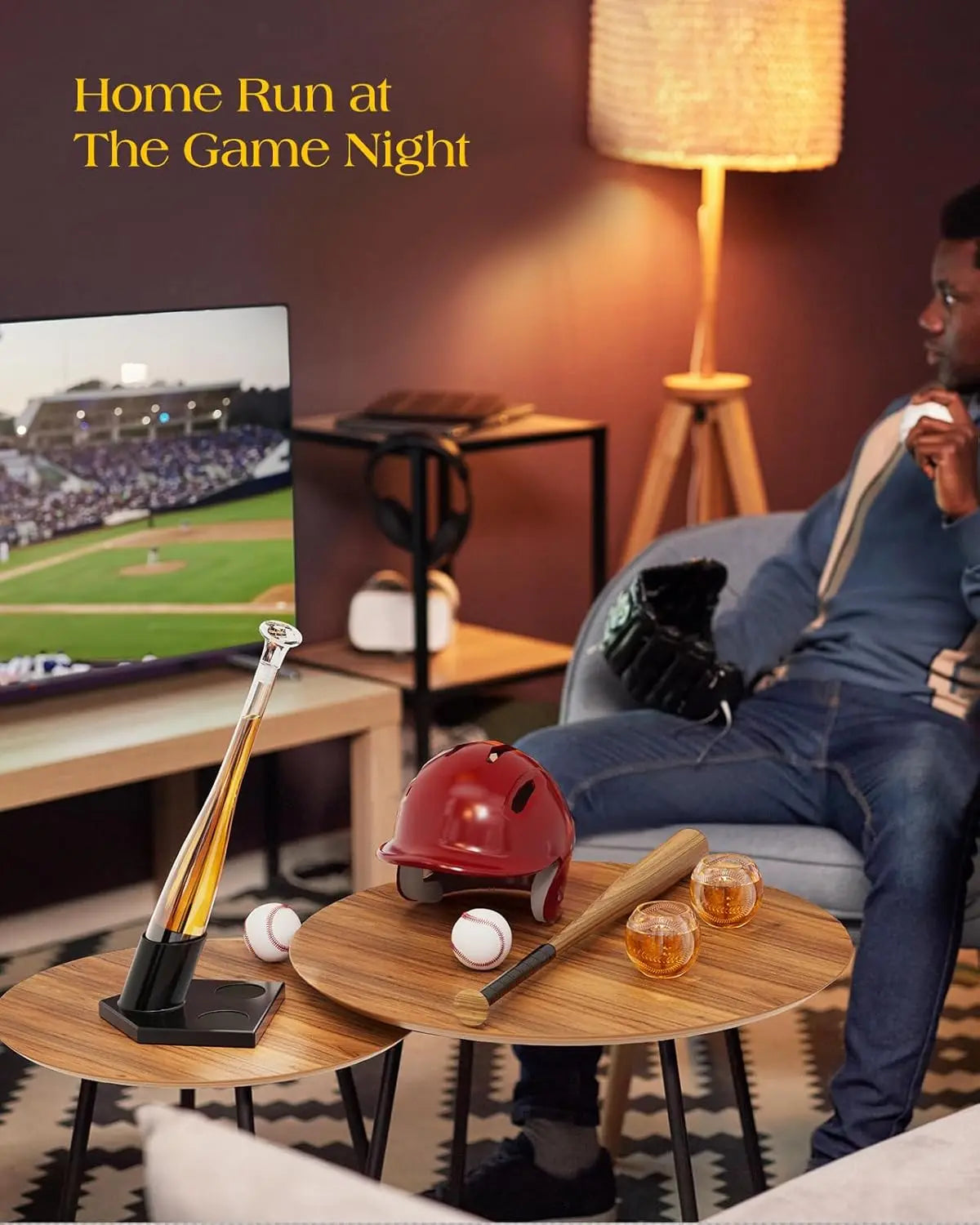 Baseball Gifts for Men, Whiskey Decanter