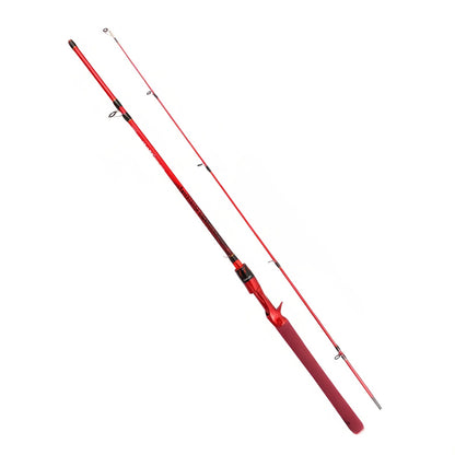 180cm Carbon Fiber Fly Fishing Rod - Red EVA Grip & Ceramic Guide Rings
