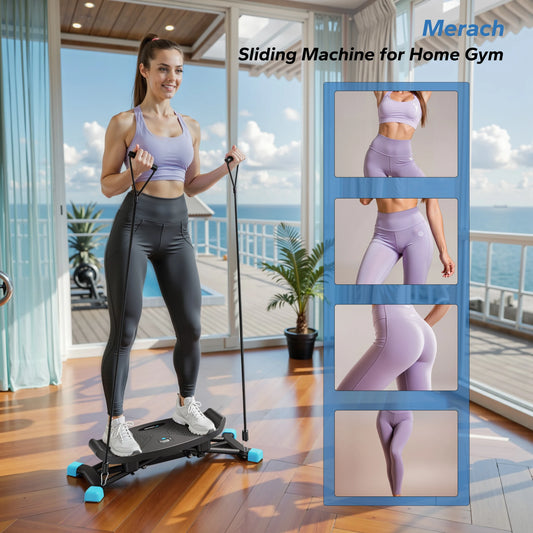 MERACH Ski Machine Simulated Ski Training Machine, Leg Exercise, Fun Cardio, Fitness Machine