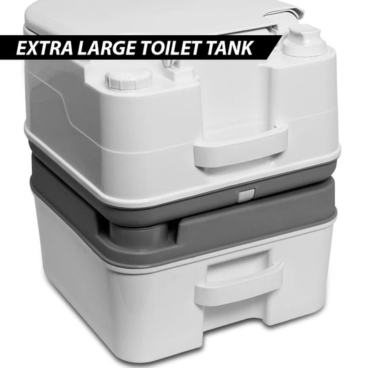 Portable Toilet Camping Potty with Tissue Storage 5.8 Gallon