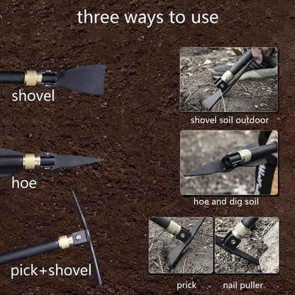 Lightweight Folding Shovel and Pick