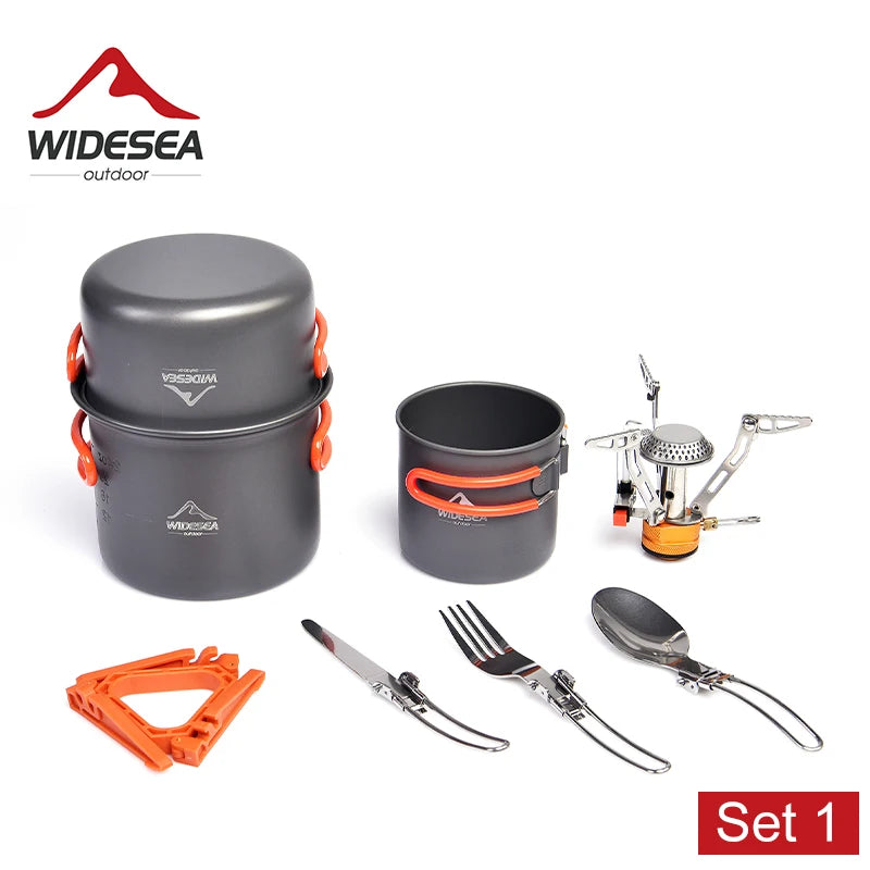Camping Cookware Set, Outdoor Tableware, Equipment Supplies ,