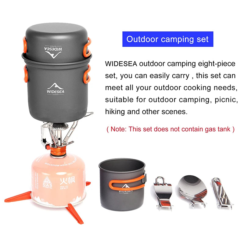 Camping Cookware Set, Outdoor Tableware, Equipment Supplies ,