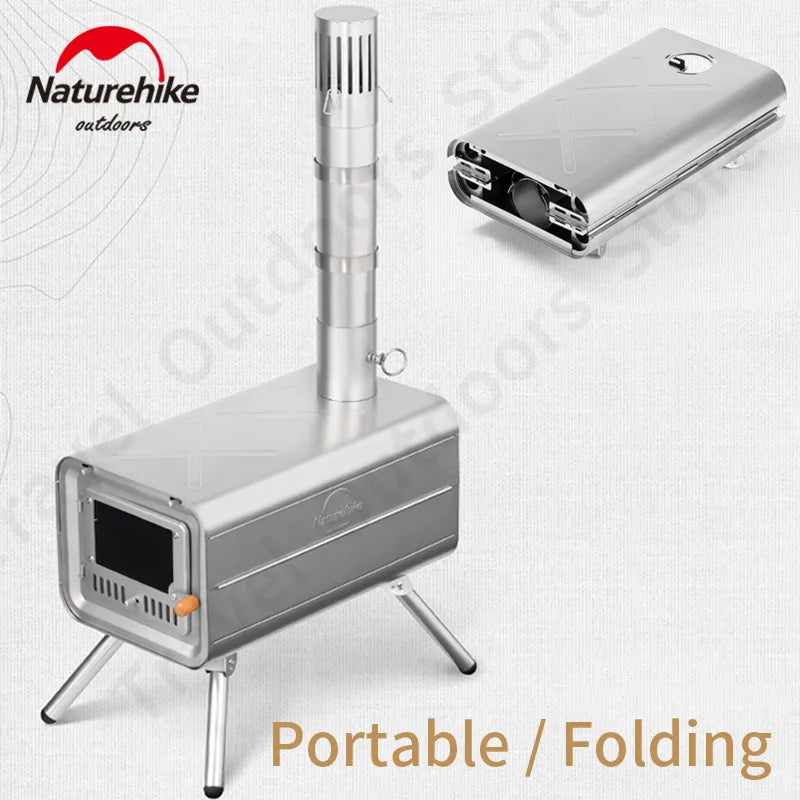 Wood Burning Stove, Lightweight Titanium Firewood Stove ,
