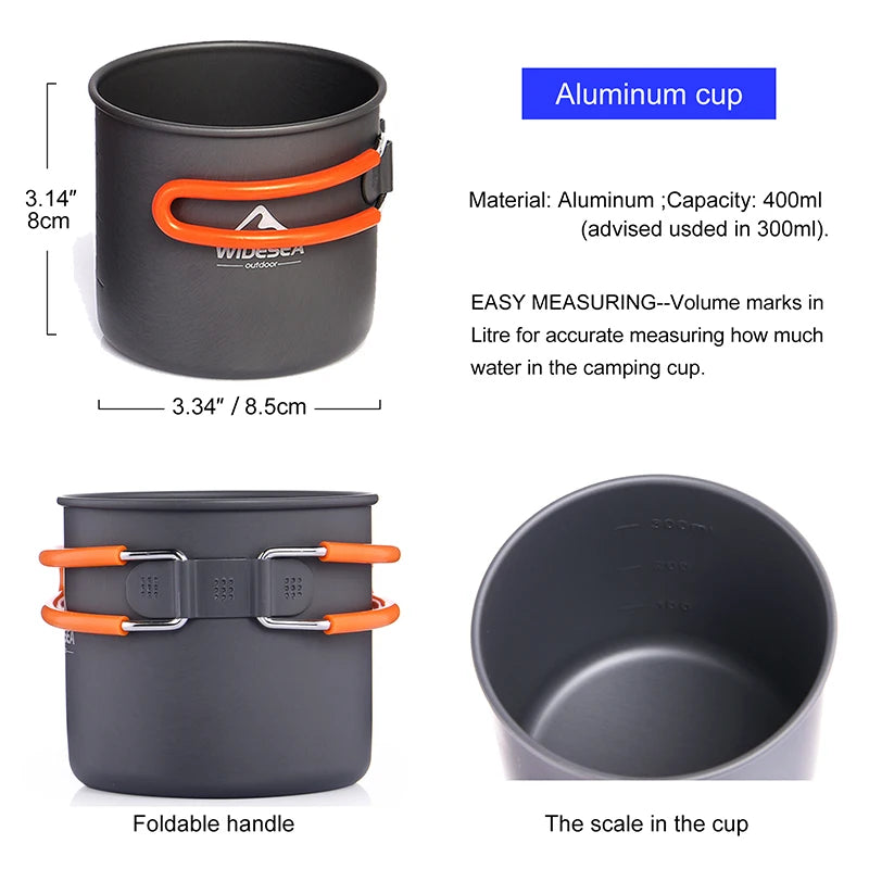 Camping Cookware Set, Outdoor Tableware, Equipment Supplies ,