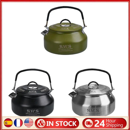 0.8L Outdoor Camping Water Kettle with Handle.