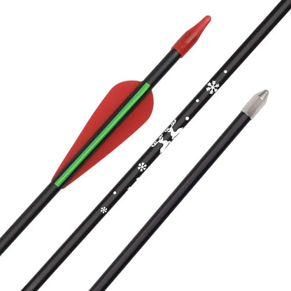 12pcs Recurve Arrows Fiberglass Arrow