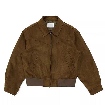 Men'S Suede Jackets Autumn