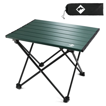 VILLEY Portable Camping Side Table, Ultralight Aluminum Folding Beach
