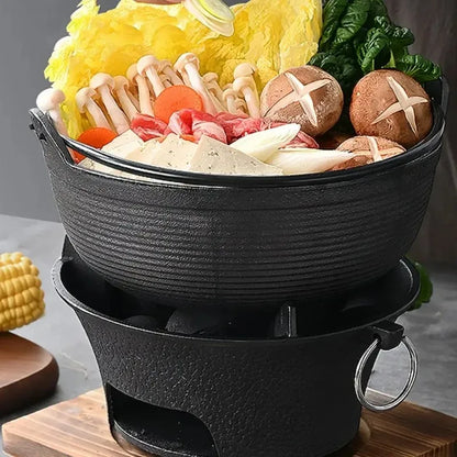 Cast iron oven, fireplace, charcoal and alcohol stove,