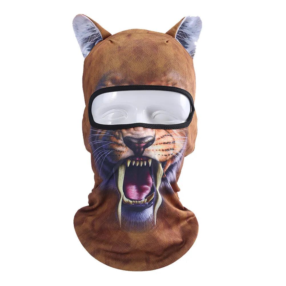 3D Animal Balaclava Ski Hats Party Cat Dog Funny mask.
