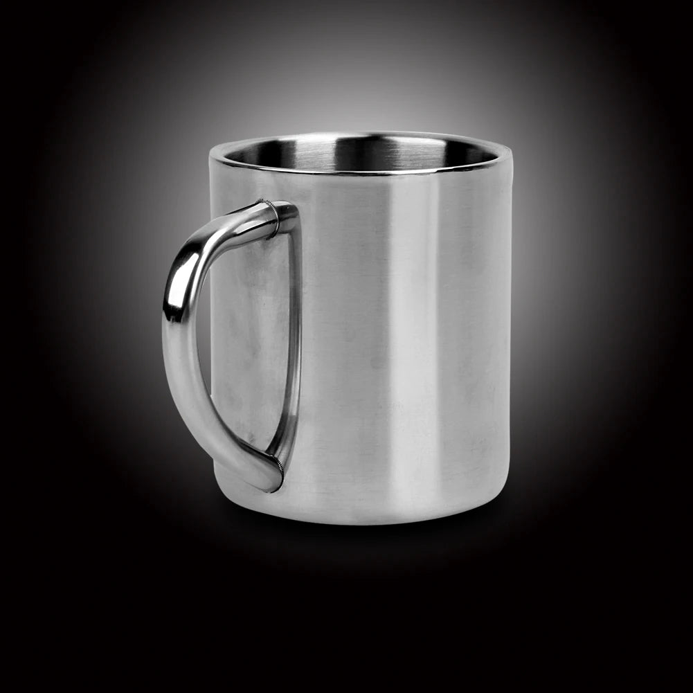 220ml Drinking Cup with Handle Stainless Steel