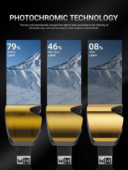 Outdoor Photochromic Ski Goggles Breathable HD