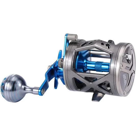Trolling Reel Saltwater Level Wind Reels Drag Reels Boat Fishing Ocean Fishing for Sea Bass Grouper Salmon