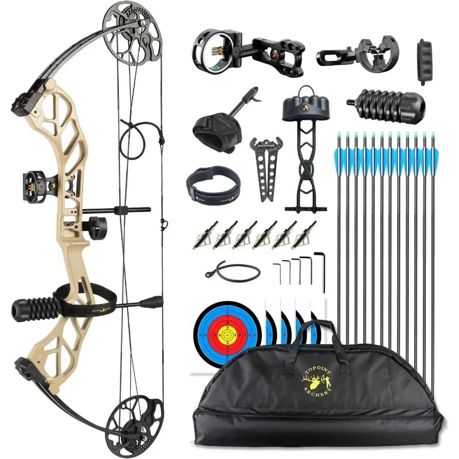 Topoint Archery Compound Bow Pro Set Easy Adjust
