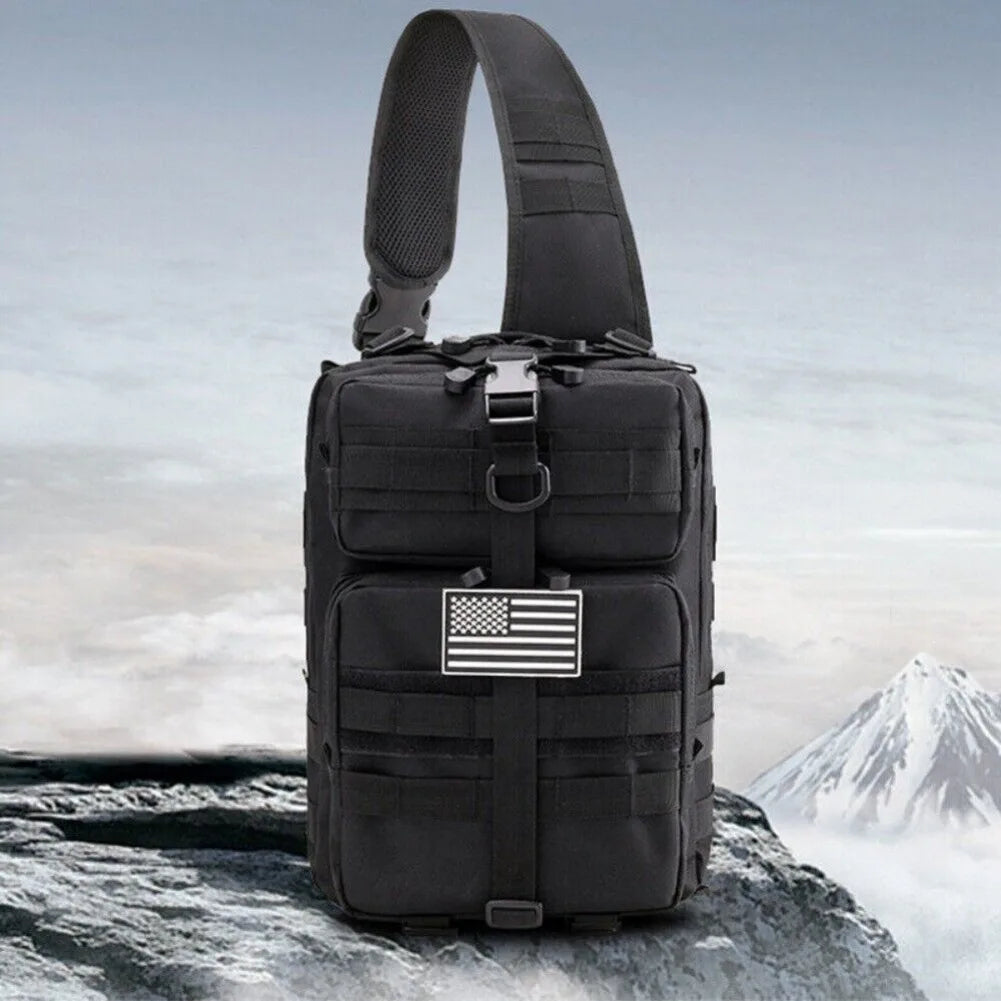 Mens Tactical Chest Bag Backpack