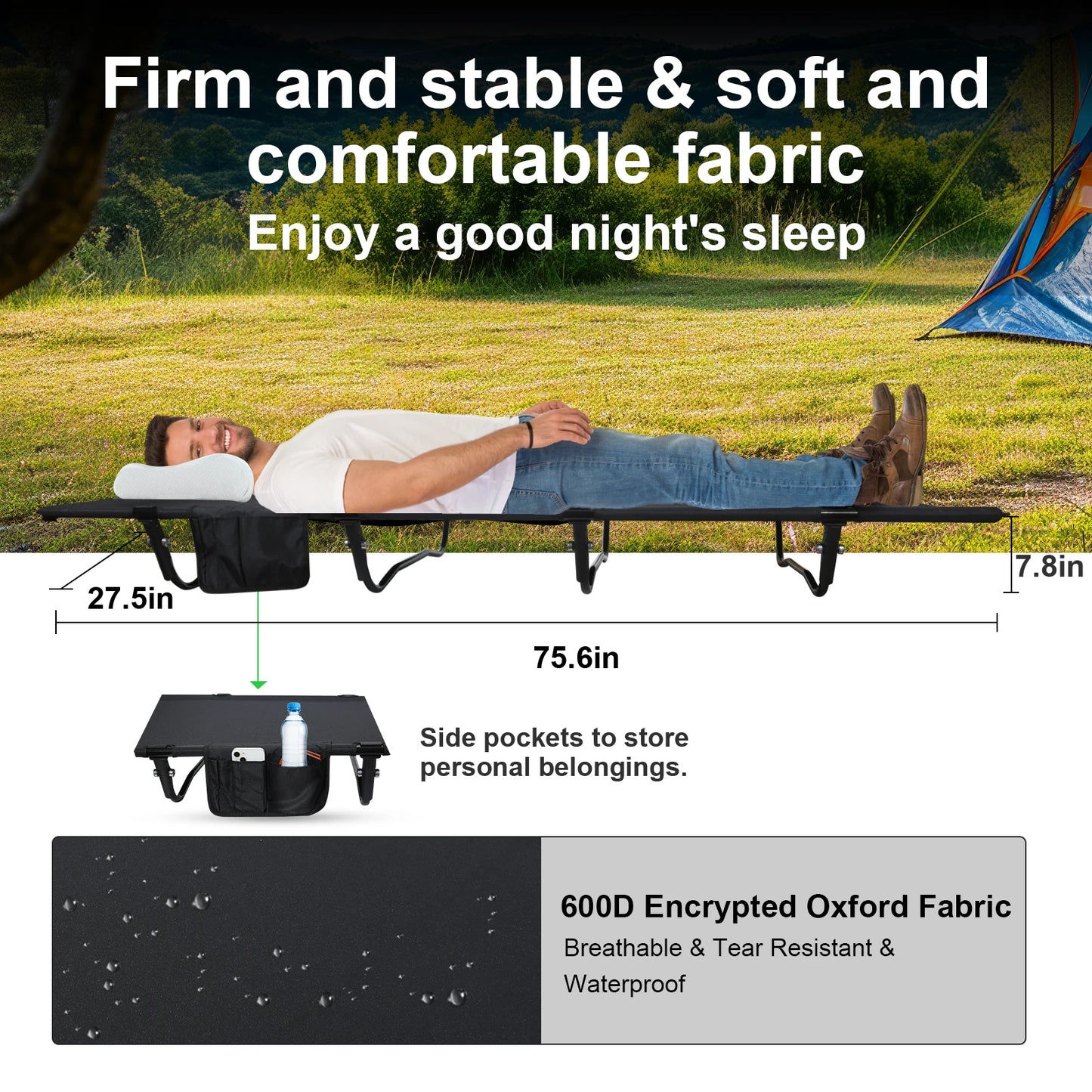 Camping Cot, Ultralight Folding Backpacking