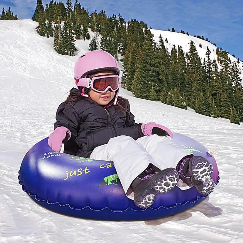 Snow Tubes For Kids ,Winter, Inflatable Dinosaur Snow Sled