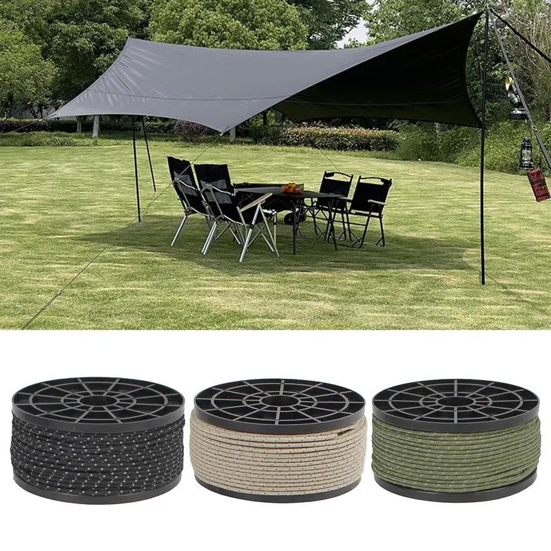 Reflective Camping Rope 164ft Para-cord Rope Reflective Rope 2.5mm