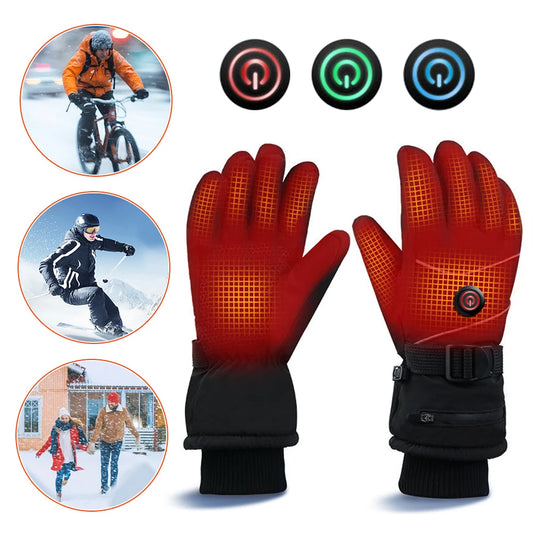 Rechargeable Thermal Heated Gloves, 3 Heat Levels, DC