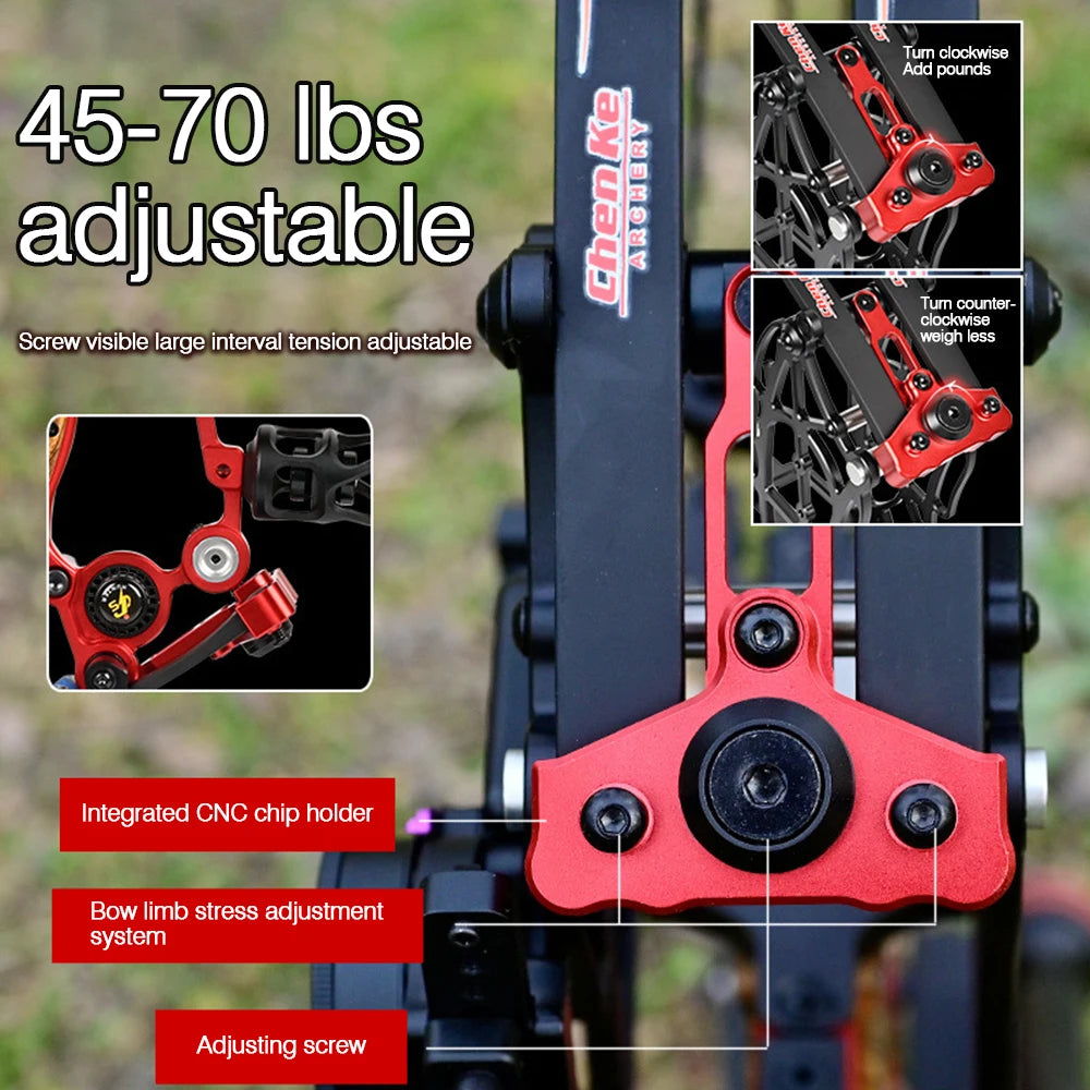 New Fiery Compound Bow Pulley Bow Adult Outdoor Archery Steel Ball and Arrow