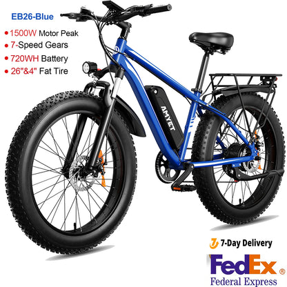 Electric Bike EB26 Blue Adults Electric Bicycle