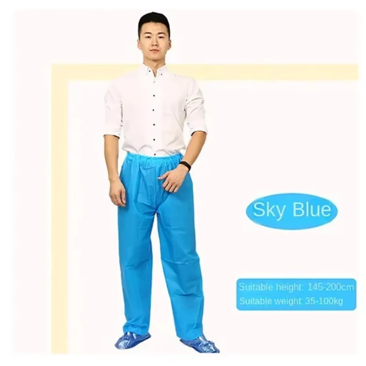 Men Women Camping Pants Trekking Climbing Hiking Waterproof Pants Unisex Sports Quick Dry Mountain Rain Hiking Trousers Anti-UV